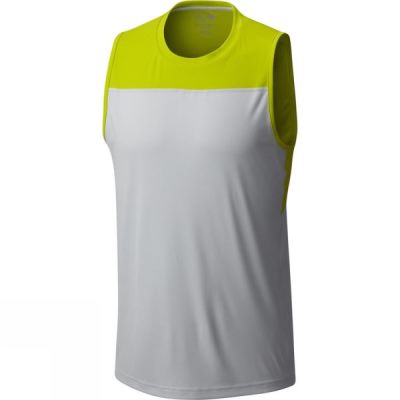 Camiseta Sin Mangas Mountain Hardwear Photon Hombre Gris / Verde - Chile TPF265410